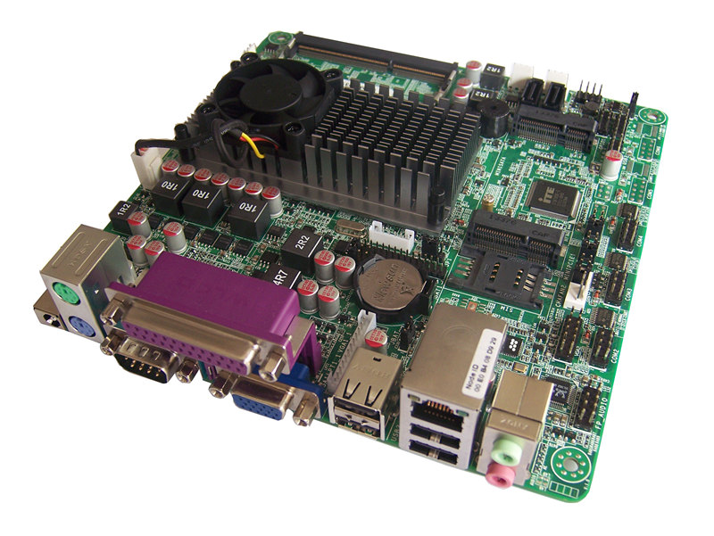 最新POS機主板1037主板4串口DC12V雙VGA