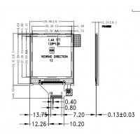 1.44寸a-Si TFT LCD液晶顯示屏